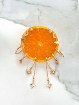 Accessorize London - Women Celestial Chain Stud and Hoop Earrings (Pack of 6)