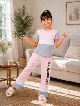 Slumber Jill - Kids Ballet Blush Slumber Cotton Co-Ord Set
