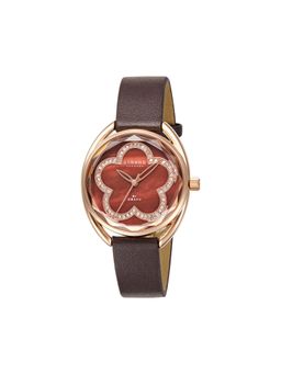 Strand by Obaku - Rose Hazel Quartz Brown Oval Crystal Dial Womens Watch - S734Lxvnvn