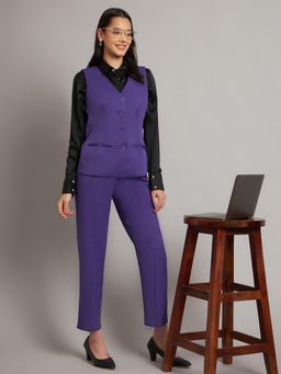 BRINNS - Indigo Plus Size Women Waistcoat and Trouser Formal Suit (Set of 2)