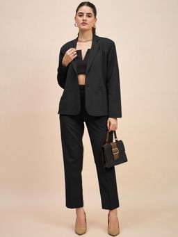 BRINNS - Black Plus Size Women Blazer with Trouser Regular Fit Formal Suit (Set of 2)