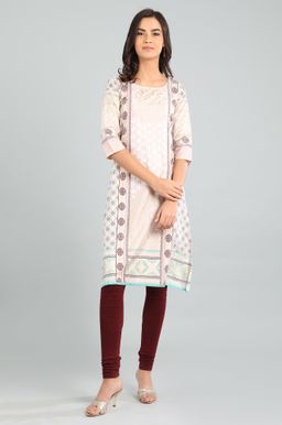 Aurelia - Pink Round Neck Kurta
