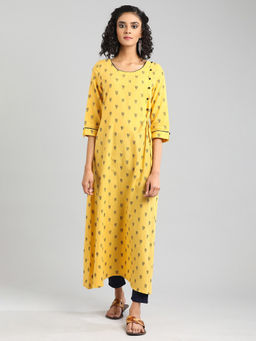 Aurelia - Yellow Cotton Kurta