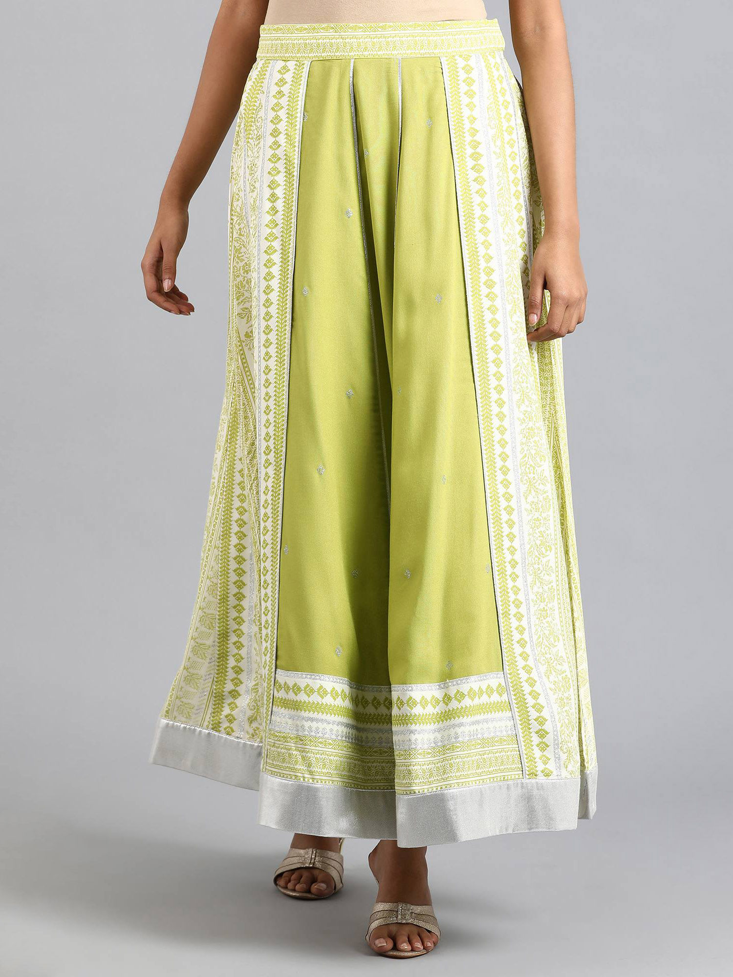 Green Printed Skirt-image-10