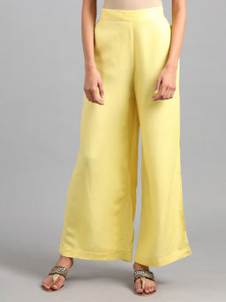 W - Yellow Straight Flared Pants