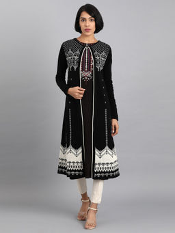 W - Black Knitted Cardigan