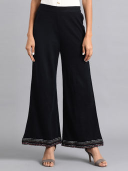 W - Black Parallel Pants