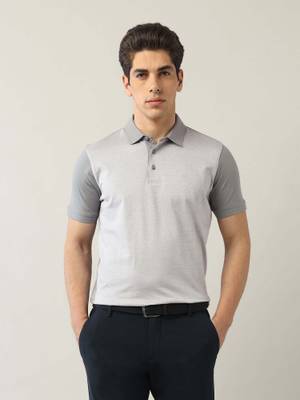 Buy Arrow Men's Colorblock Pure Cotton Polo T-Shirt (S) Online
