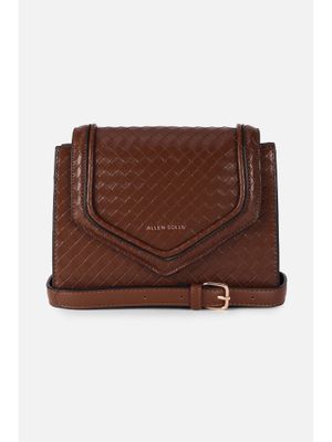 Buy Allen Solly Women Brown Casual Sling Bag Online