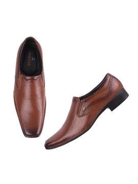 Buy Mochi Mens Tan Formal Shoes Online 
