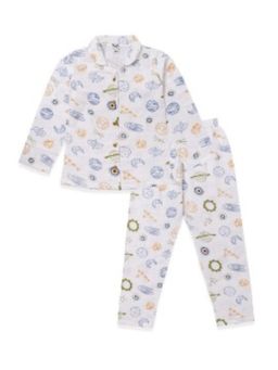 KOALA KIDZ - White Printed Shirt and Pyjama