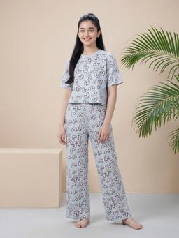 Lil Tomatoes - Blue Printed T-Shirt and Pyjama