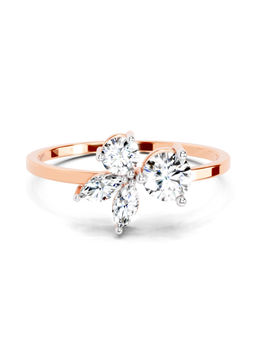 Sparkles - Lab-Grown 0.46 CTW Diamond Ring for Women in 14K Rose Gold