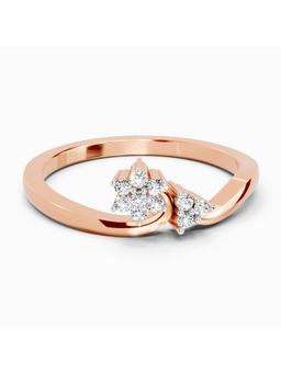 Sparkles - Lab Grown Diamond 0.086 Ct Ring for Women 14K Rose Gold Diamonds