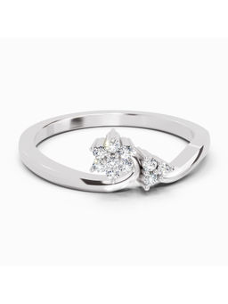 Sparkles - Lab Grown Diamond 0.086 Ct Ring for Women 14K Silver Diamonds