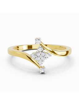 Sparkles - Lab Grown Diamond 0.098 Ct Ring for Women 14K Yellow Gold Diamonds