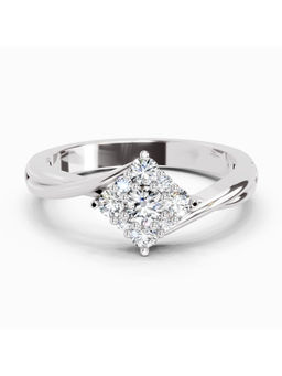 Sparkles - Lab Grown Diamond 0.36 Ct Ring for Women 14K Silver Diamonds