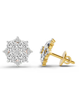 Sparkles - Lab Grown Diamond 1.23 Carat Earrings for Women 14K Yellow Gold