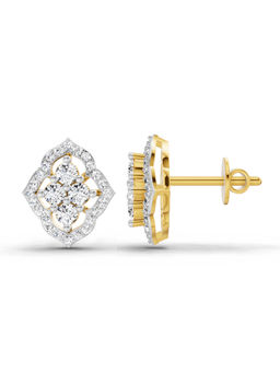 Sparkles - Lab Grown Diamond 0.45 Carat Round Fashion Earrings for Women 14K Yellow Gold