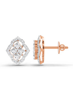 Sparkles - Lab Grown Diamond 0.45 Carat Round Fashion Earrings for Women 14K Rose Gold