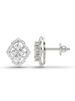 Sparkles - Lab Grown Diamond 0.45 Carat Round Fashion Earrings for Women 14K White Gold