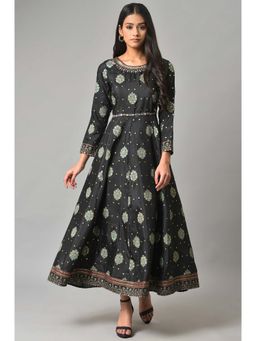 W - Black Floral Dress