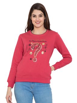 FLOSBERRY - Full Sleeve Printed Women Sweatshirt