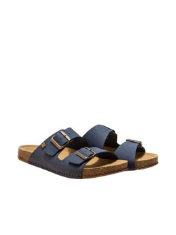 El Naturalista - Womens Blue Leather Slip On Sandals