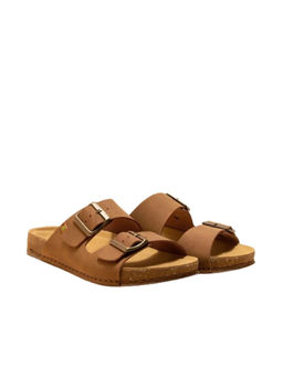 El Naturalista - Womens Wood Leather Slip On Sandals