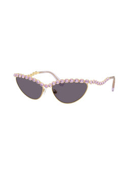SWAROVSKI - Women Uv Protected Purple Lens Cat Eye Sunglasses (0Sk703040361A59) (59)