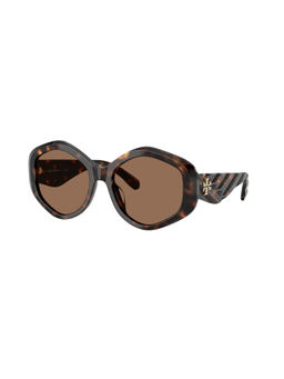 TORY BURCH - Women Uv Protected Brown Lens Irregular Sunglasses (0Ty7217U19647355) (55)