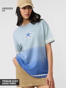 The Souled Store - Originals: Sea Breeze Women Oversized T-shirt