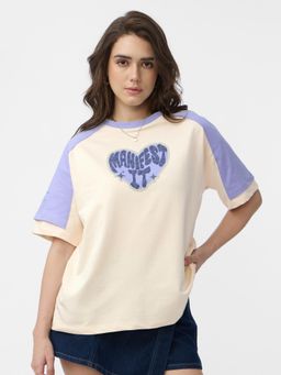 The Souled Store - Originals T-shirt: Manifest It Women Oversized T-shirt