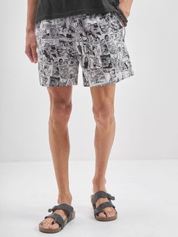 HIGHLANDER - Marvel Avengers Men White Printed Mid Rise Cotton Boxer