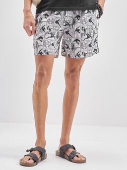 HIGHLANDER - Marvel Spider-Man Men White Printed Mid Rise Cotton Boxer