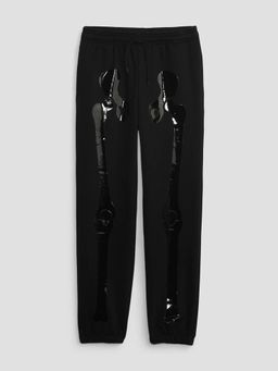 GAP - Boys Black Knitted Relaxed Fit Graphic Trouser