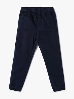 GAP - Boys Navy Blue Cotton Slim Fit Solid Trouser