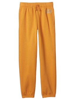 GAP - Boys Mustard Cotton Relaxed Fit Solid Trouser
