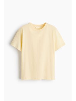 H&M - Women Yellow Cotton T-Shirt