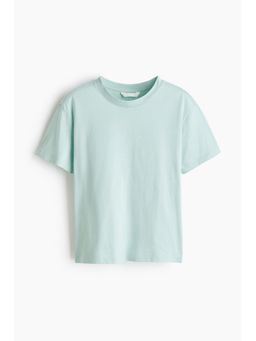 H&M - Women Turquoise Cotton T-Shirt