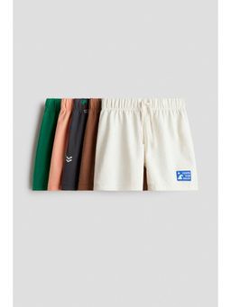 H&M - Boys Brown 5-Pack Pull-On Shorts