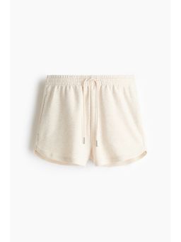 H&M - Women Beige Sweatshirt Shorts