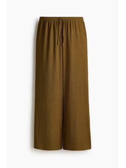 H&M - Women Green Wide Pull-On Pant