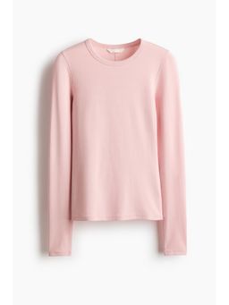 H&M - Women Pink Long-Sleeved Jersey Top