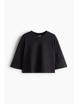 H&M - Women Black Oversized T-Shirt