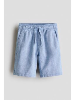 H&M - Boys Blue Linen-Blend Shorts
