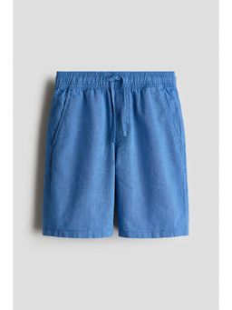 H&M - Boys Blue Linen-Blend Shorts