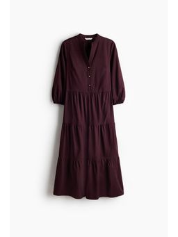 H&M - Women Purple Tiered Midi Dress