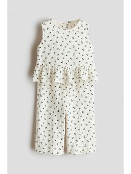 H&M - Girls Beige 2-Piece Top And Pant Set