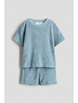 H&M - Boys Turquoise 2-Piece Terry Set